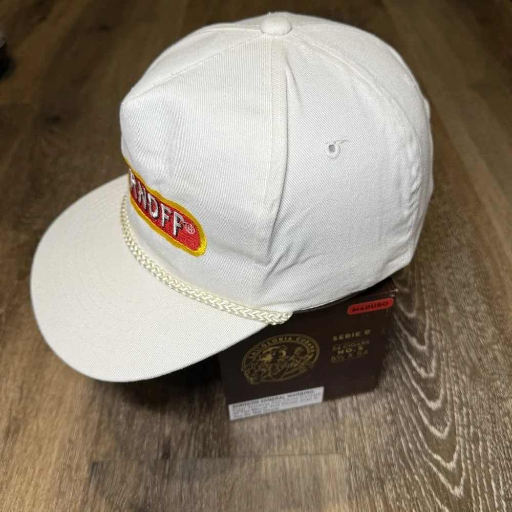 Vintage Smirnoff‎ Snapback Hat White Rope Trucker 80s Cotton Alcohol Liquor Beer